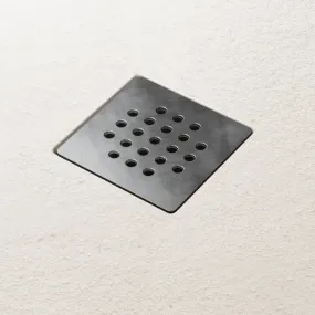Piatto Doccia Resina finitura Ardesia Bianco con griglia inox NATURE