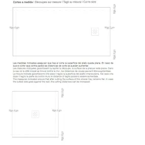 Receveur de douche en résine finition ardoise anthracite et grille inox NATURE