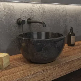 Lavabo da Appoggio in Marmo LEYLA SBP NERO