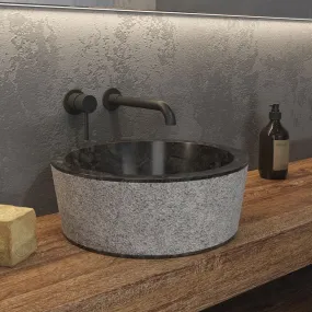 Lavabo da Appoggio in Marmo Karag Timur SLH Nero