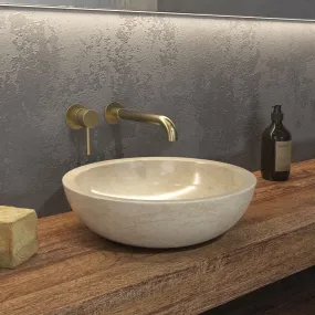 Lavabo à poser en Elena SBP Crème Marbre couleur Crème