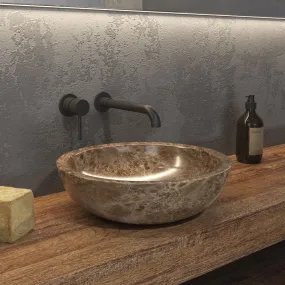Lavabo da Appoggio in Marmo Karag Elena SBP Gray