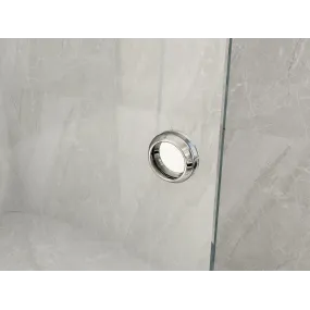 Paroi de douche à l'italienne avec porte coulissante transparente 8 mm H195 SLIDE