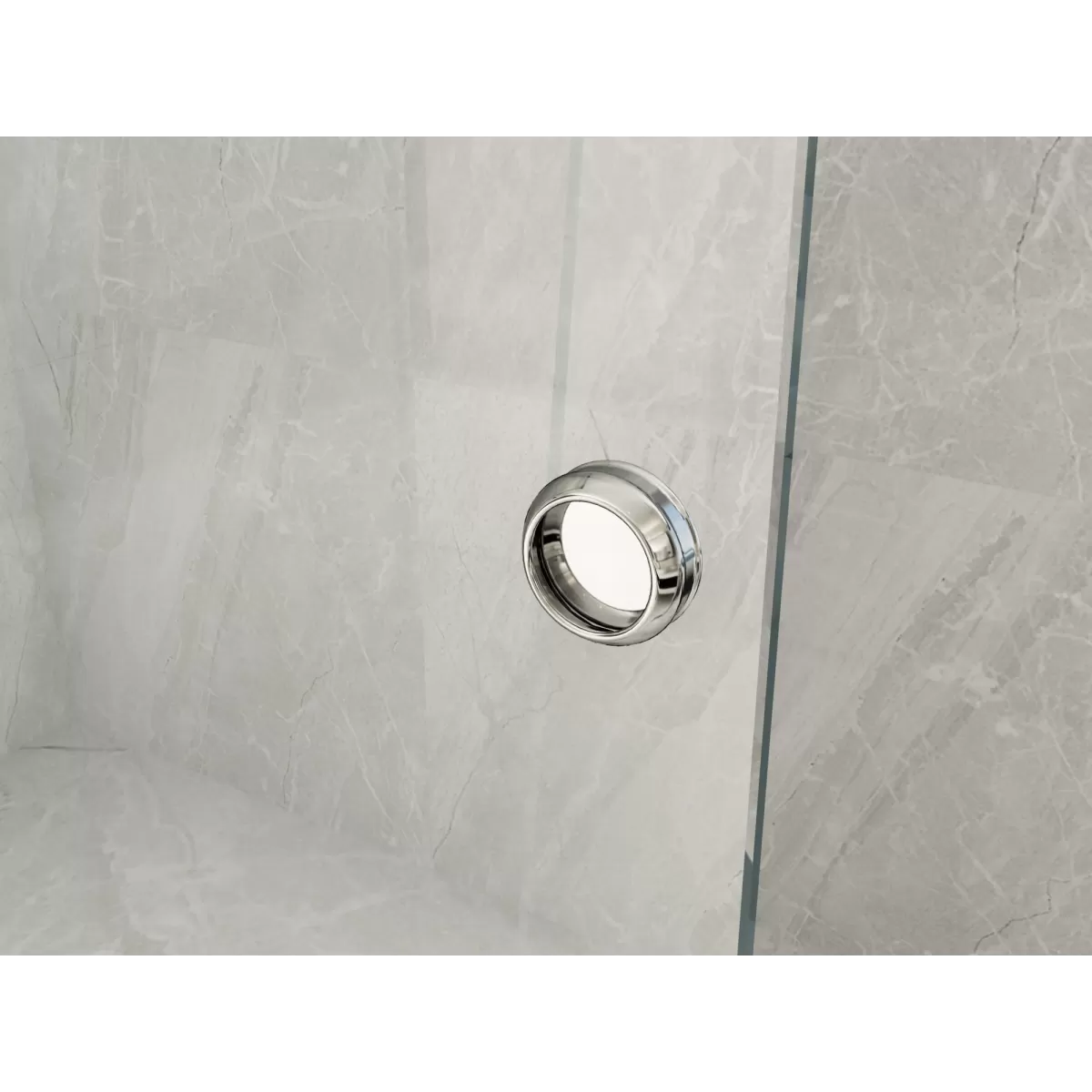 Paroi de douche à l'italienne avec porte coulissante transparente 8 mm H195 SLIDE