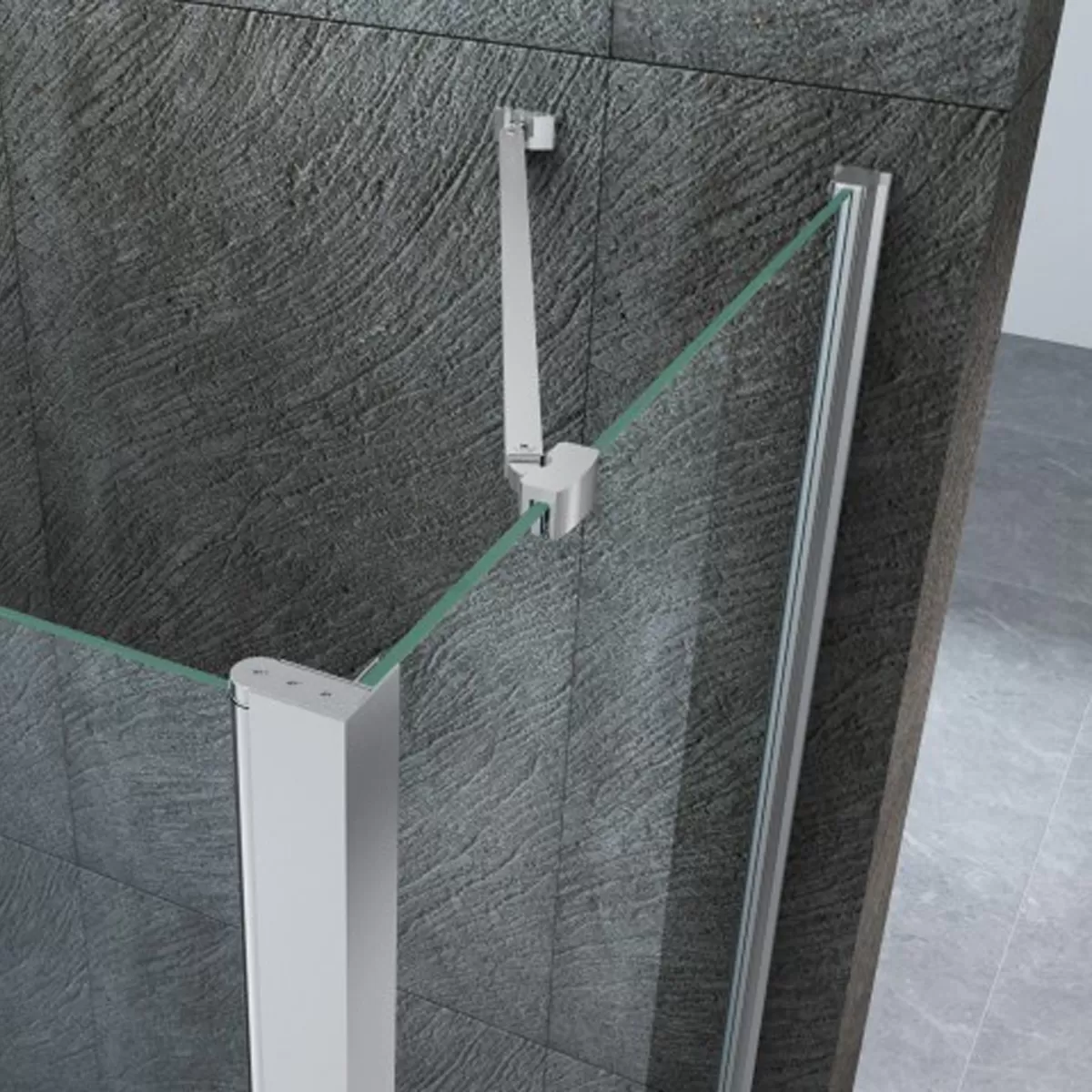 Box Doccia 3 lati Saloon apertura interna esterna Trasparente 8mm H195