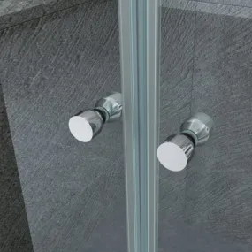 Box Doccia 3 lati Saloon apertura interna esterna Trasparente 8mm H195