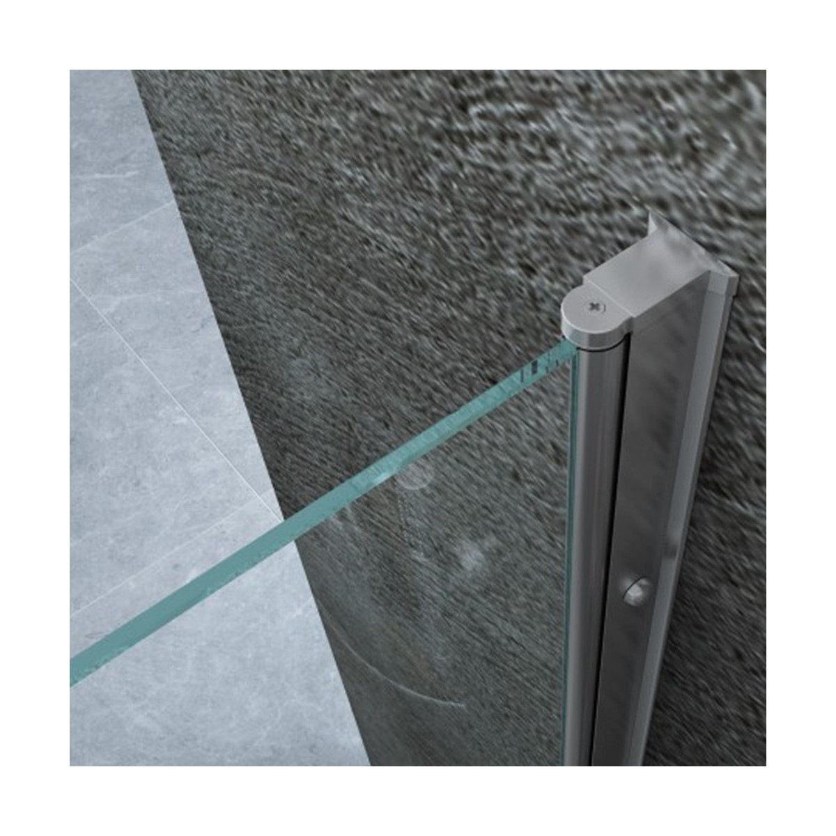 Duschabtrennung 2 Seiten mit doppelter interner und externer Schwingtür mit Gesamtöffnung 8 mm, transparenter Kristall, Höhe 195