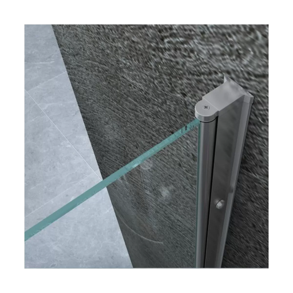 Porte de douche pour niche Magic battante avec verre transparent 8mm