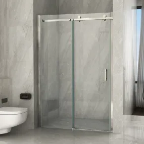 Porte de douche coulissante design transparent 8mm H195 Ambre