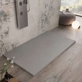 Piatto Doccia Mineralmarmo effetto pietra Grigio Chiaro DUBAI