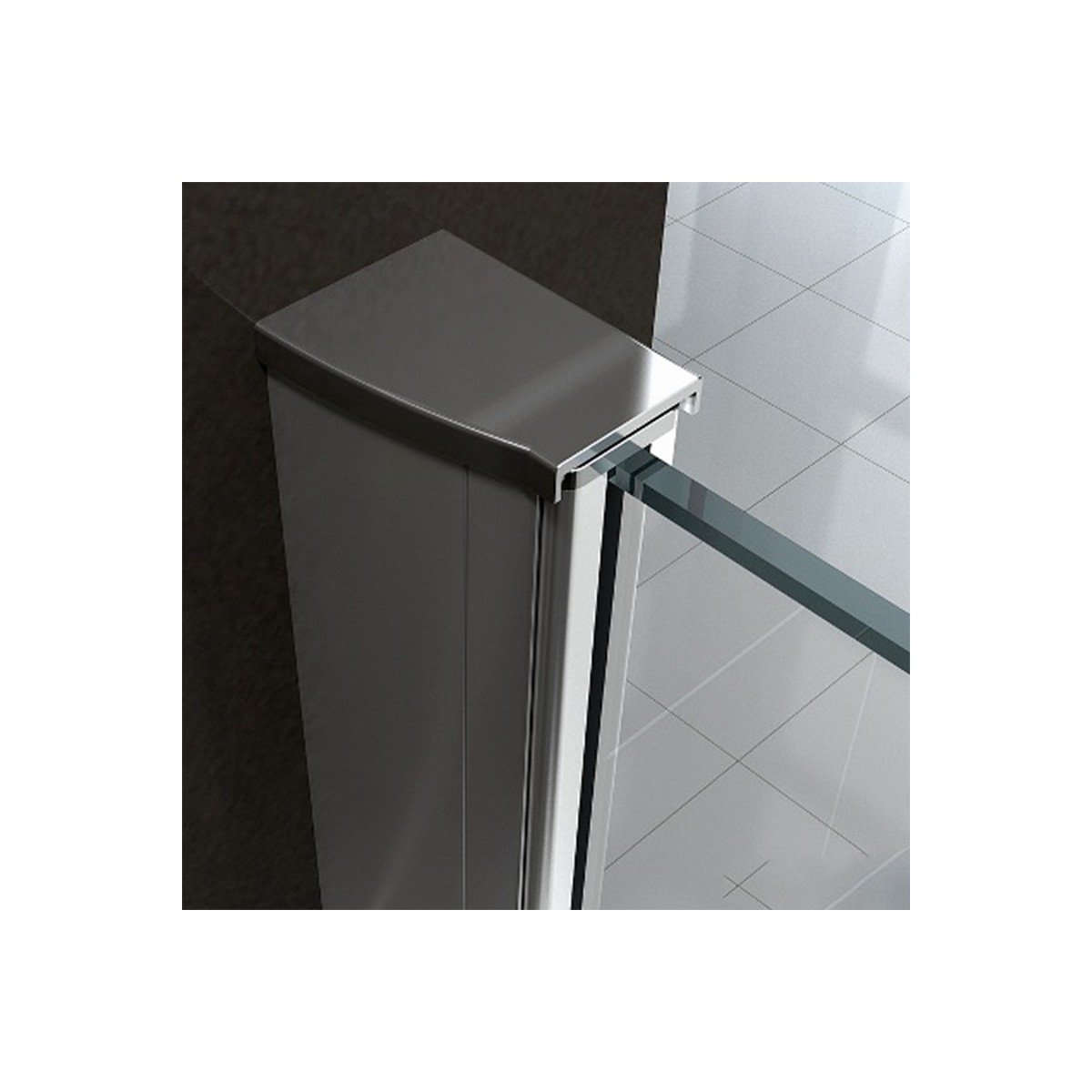 Doppelschwingtür für die Dusche, um große Abmessungen von 8 mm transparentem Kristall zu erhalten, Modell Amanda