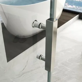 Doppelschwingtür für die Dusche, um große Abmessungen von 8 mm transparentem Kristall zu erhalten, Modell Amanda