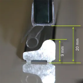 Doppelseitige Duschabtrennung Transparente Flügeltür 8mm H195 Amanda
