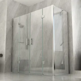 Box Doccia battente doppia per ottenere grandi dimensioni cristallo trasparente 8mm