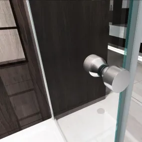 Cabine de douche à double porte battante avec verre 8mm | GLAM