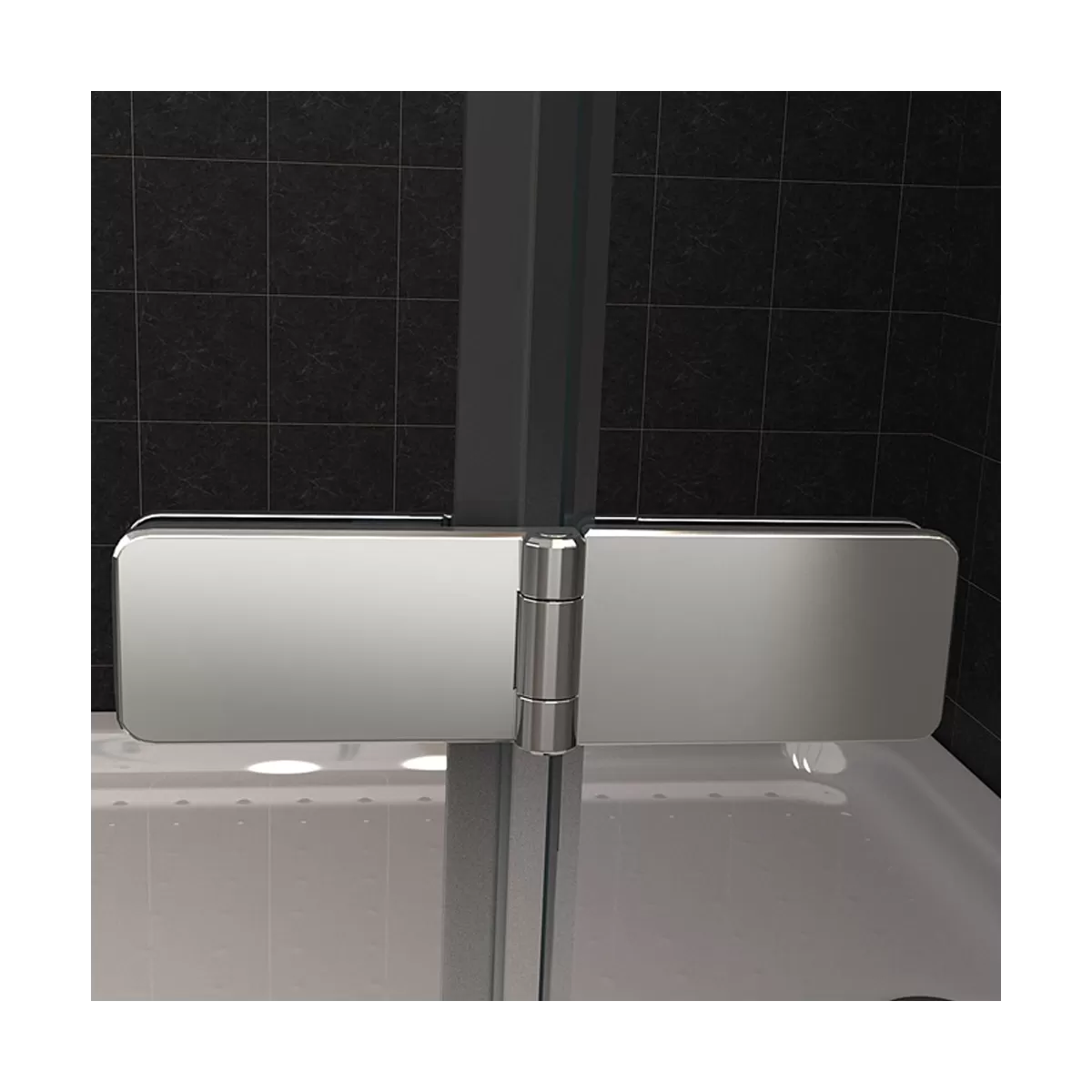 Cabine de douche à double porte battante avec verre 8mm | GLAM