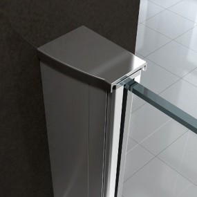 Cabine de douche à double porte battante avec verre 8mm | GLAM