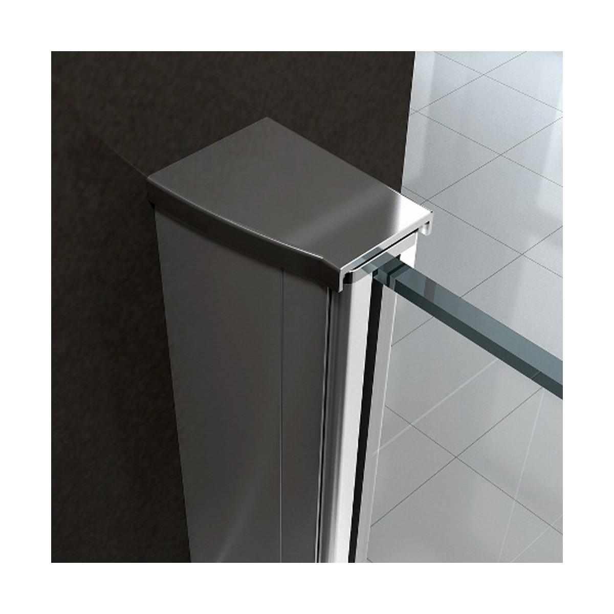 Cabine de douche à double porte battante avec verre 8mm | GLAM