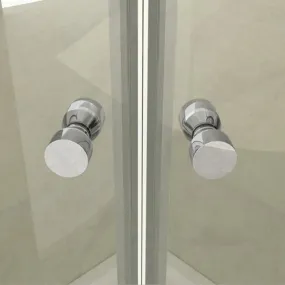 Cabine de douche articulée semi-circulaire 6mm H195