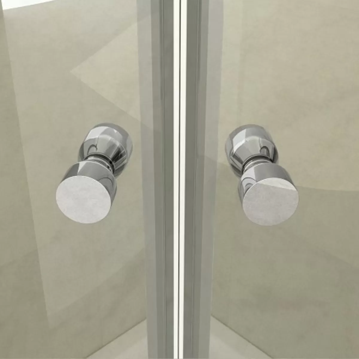 Cabine de douche articulée semi-circulaire 6mm H195