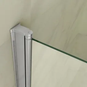 Cabine de douche articulée semi-circulaire 6mm H195