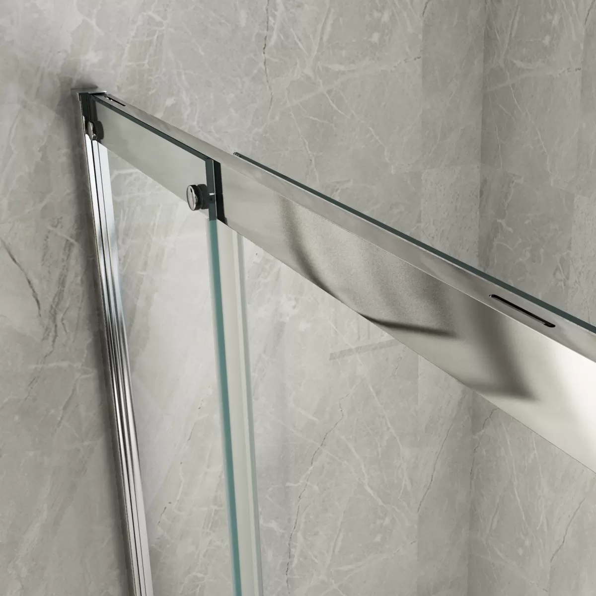 Paroi de douche coulissante transparente anticalcaire 8mm h195