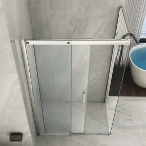 Paroi de douche coulissante transparente anticalcaire 8mm h195