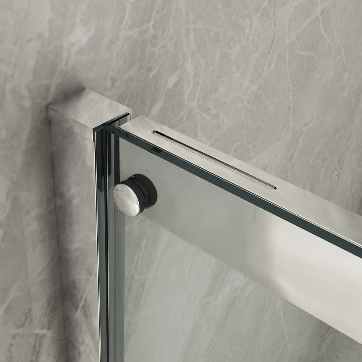 Paroi de douche coulissante transparente anticalcaire 8mm h195