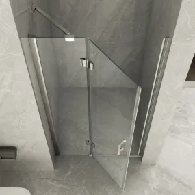 Porte de douche battante, niche transparente 8mm H195 Gemma