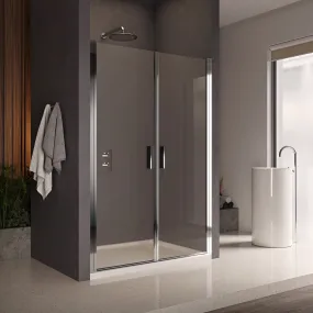 Porte de douche Saloon Transparent moderne 6mm H190 Titanite