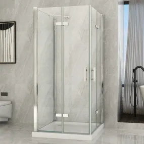 Cabine de Douche Transparente 8mm H195 Flex 3 côtés