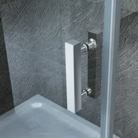 Niche avec porte de douche pliante
