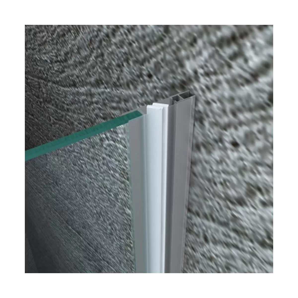 Doppia Porta Doccia a Libro Trasparente 8mm H195 Flex