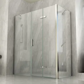 2-seitige Dusche mit transparenter Buchöffnung 8mm H195 FLEX Maxi