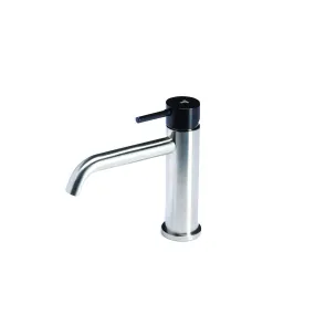 Mitigeur Lavabo Noir Mat Haut avec vidage Clic Clak y compris Jo by Paffoni