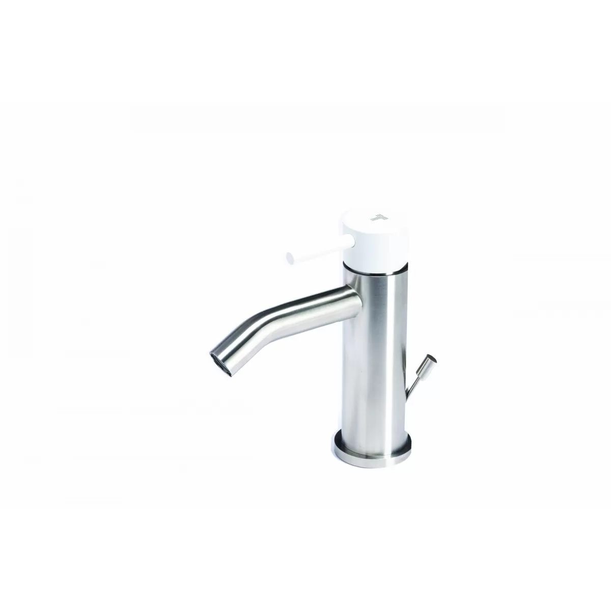 Rubinetto Miscelatore per bidet con scarico e maniglia colore Perla di Tubico