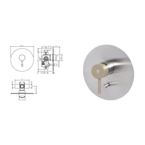 Mitigeur Lavabo Noir Mat Haut avec vidage Clic Clak y compris Jo by Paffoni