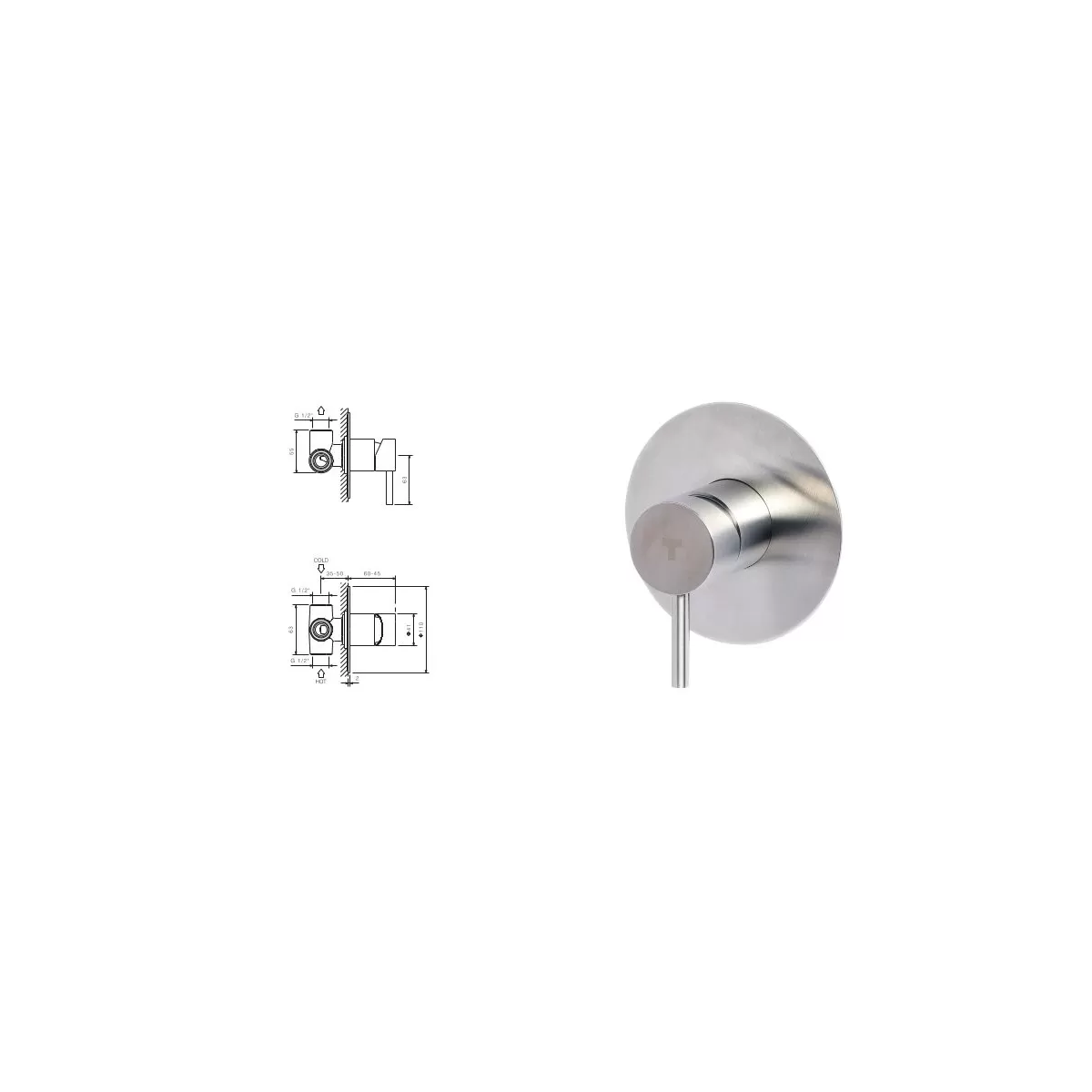 Mitigeur Lavabo Noir Mat Haut avec vidage Clic Clak y compris Jo by Paffoni
