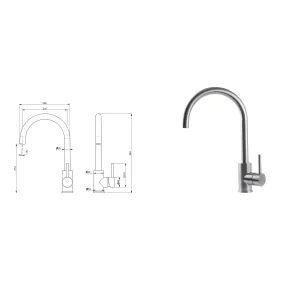 Mitigeur Lavabo Noir Mat Haut avec vidage Clic Clak y compris Jo by Paffoni