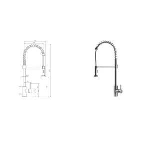 Mitigeur Lavabo Noir Mat Haut avec vidage Clic Clak y compris Jo by Paffoni