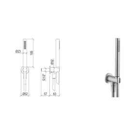 Set doccia in acciaio inox...