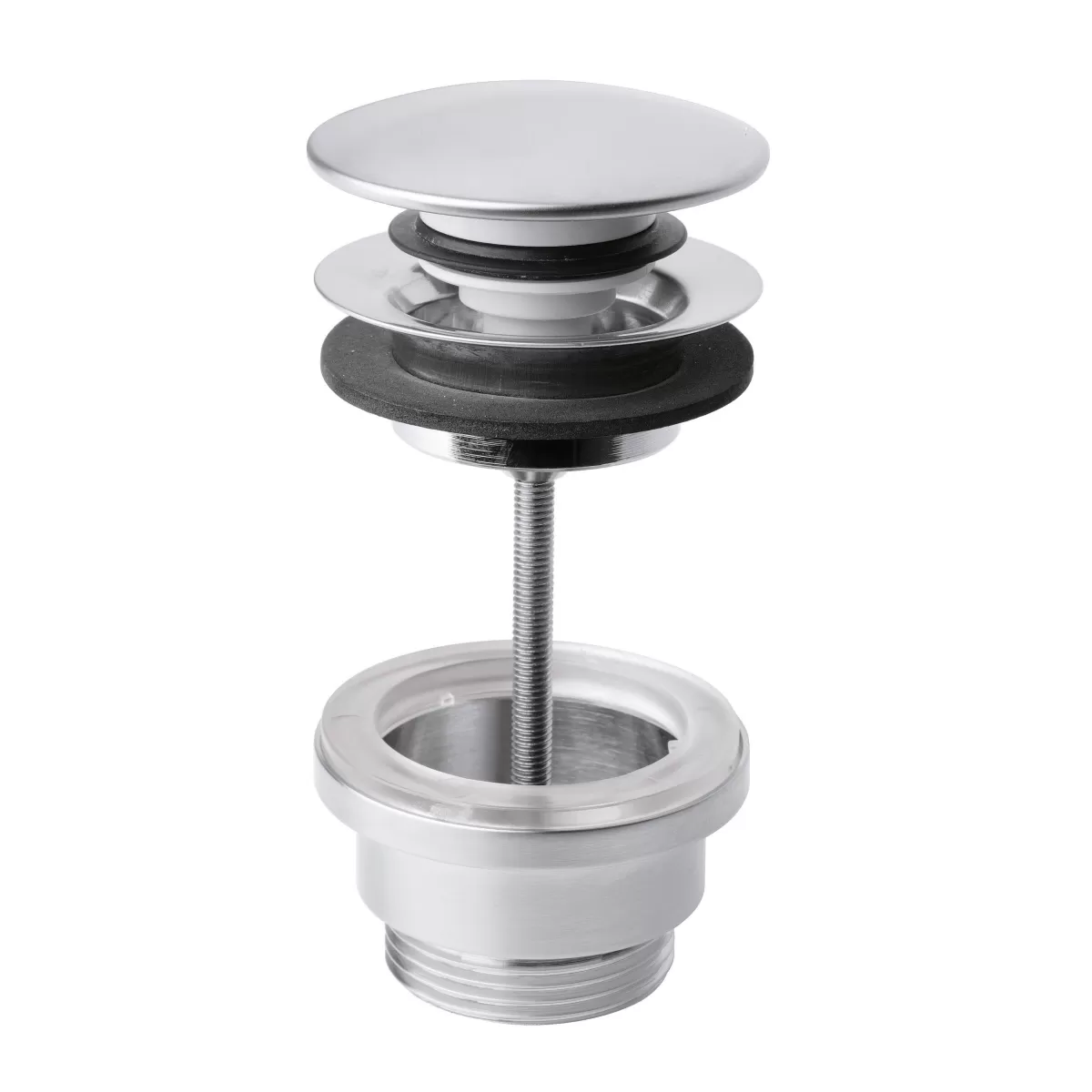 Mitigeur Lavabo Noir Mat Haut avec vidage Clic Clak y compris Jo by Paffoni