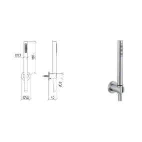 Set doccia in acciaio inox...