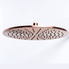 Soffione doccia tondo diametro 30 cm in acciaio inox 316L di Tubico Tevere