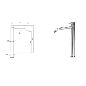 Miscelatore alto 30 cm per...
