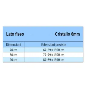 Box Doccia scorrevole trasparente 6mm Erica profilo nero