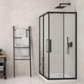 Cabine douche coulissante 2 faces avec double porte 6mm anticalcaire