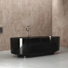 Baignoire autoportante en résine colorée transparente ALTAIR