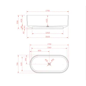 Vasca da bagno freestanding in resina colorata trasparente ALTAIR
