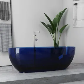 Baignoire autoportante en résine colorée transparente WOMB